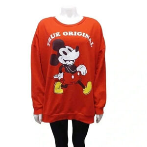 Disney’s Mickey  Mouse The True Original Red Sweatshirt Size 3X